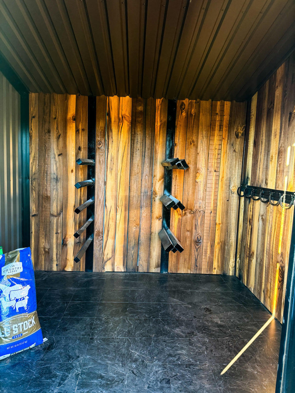 •The Sister Shed• Fully Customized Portable Horse Shed with Tack & Feed Room
